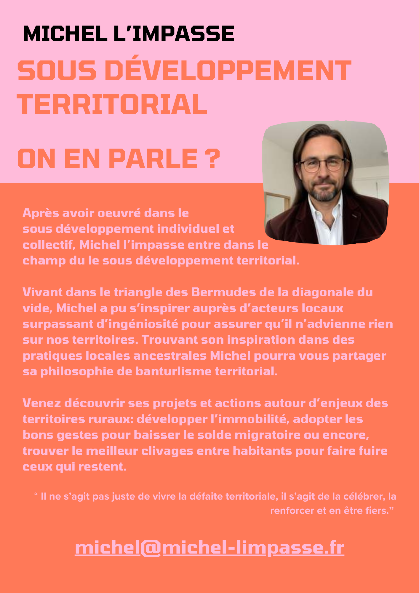 Sous développement territorial, On en parle ?